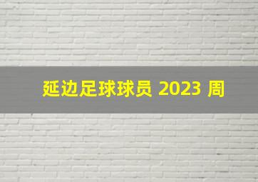 延边足球球员 2023 周